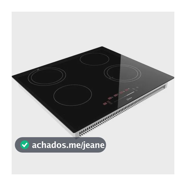 Cooktop Indução 4 Bocas Touchscreen Vidro Preto Oster