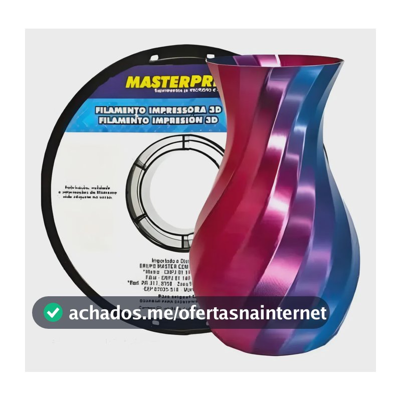 Filamento Impressora 3d Silk Azul Vermelho Pla 1.75mm 1kg