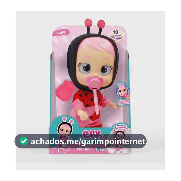 Boneca Cry Babies Meus Primeiros Passos Lady Br2797