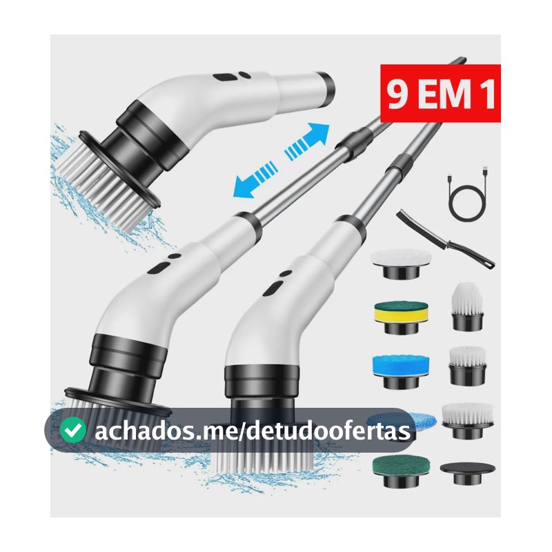 Escova Elétrica de Limpeza DeckCasa JY-6010 3000mAh 137 cm