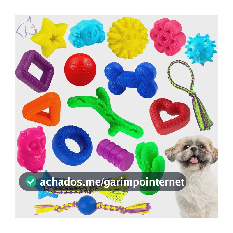 Kit Big Bull 10 Brinquedos Pet Interativo Anti Stress Cachorros Filhotes