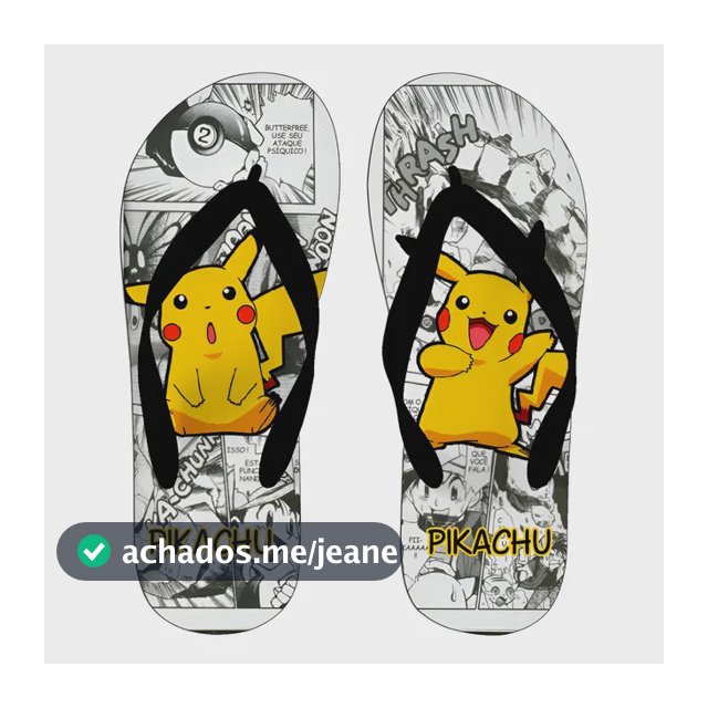 Chinelo Personalizado Pokemon