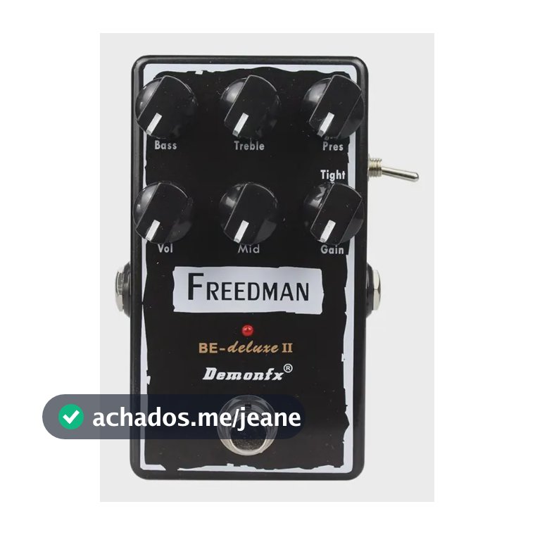 Pedal Demonfx Freedman Be-deluxe Ii Overdrive Distortion Preto