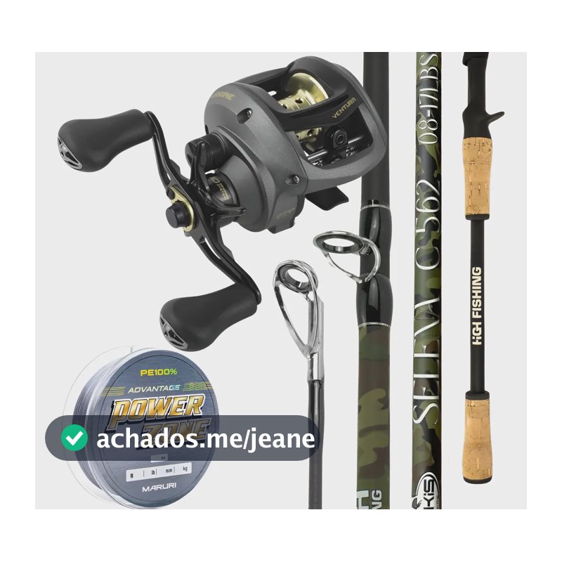 Kit Novo Ventura Vt-10 Leve + Vara Selena 1,68m Grafite Esquerda