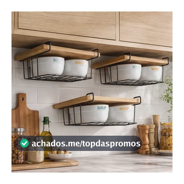 Kit 3 Cesto Organizador Prateleira Armário Grande  Aço Forte