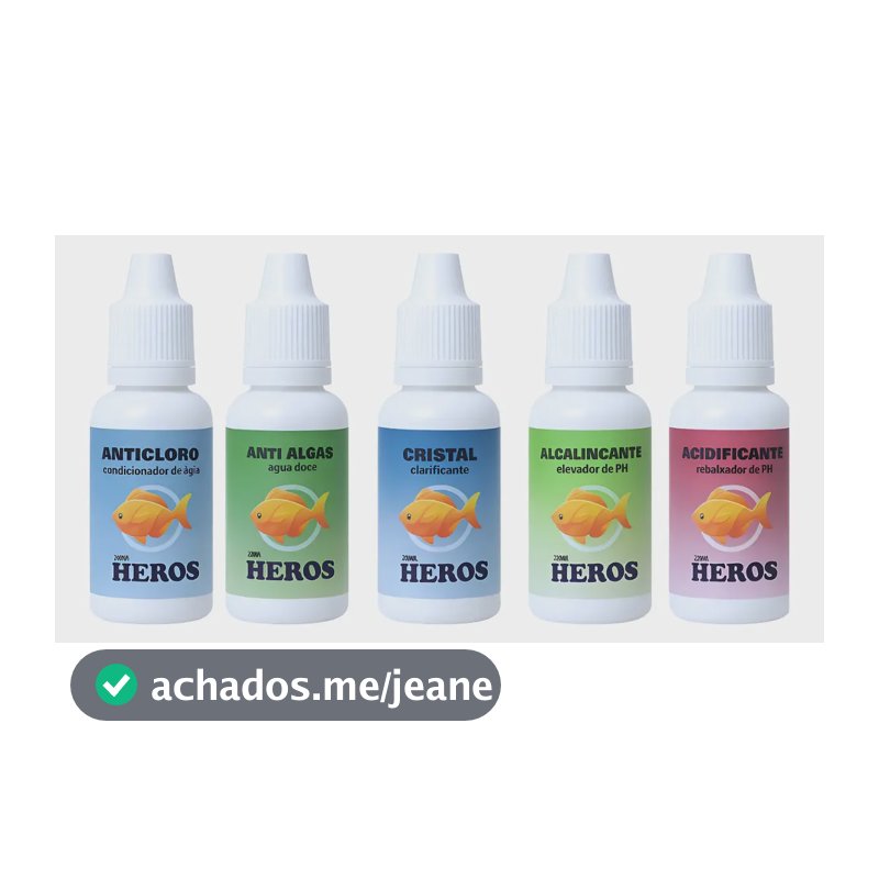 Kit Tratamento Para Aquários De Agua Doce E Lagos
