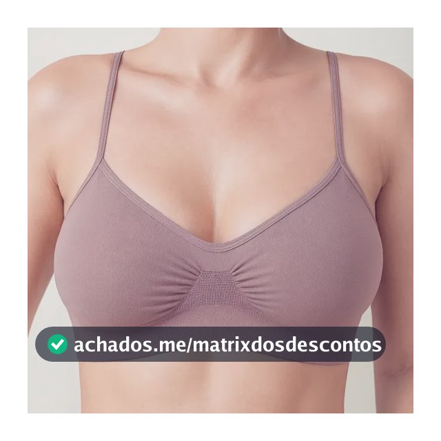 Sutiã Lupo Original Sem Costura Alça Fina Macia Confortável